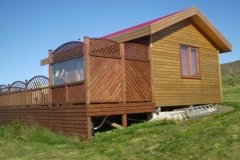 Njóttu útsýnisins á meðan þú slakar á í heita pottinum